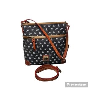 Dooney & Bourke Oakland Athletics Black Crossbody Bag